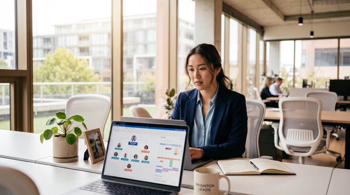 First-time manager at their desk navigating their new leadership role
